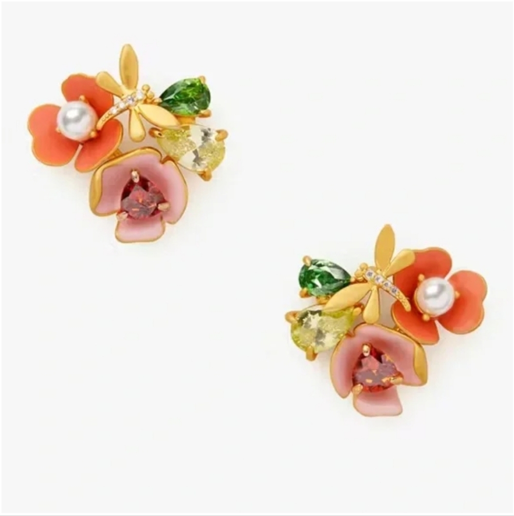 KATE SPADE Bloom In Color Cluster Stud Earrings